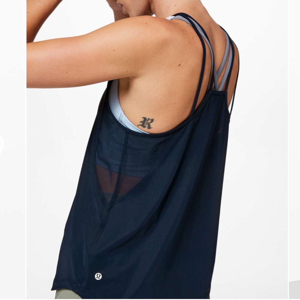 Lululemon Run Off-Route Tank True Navy